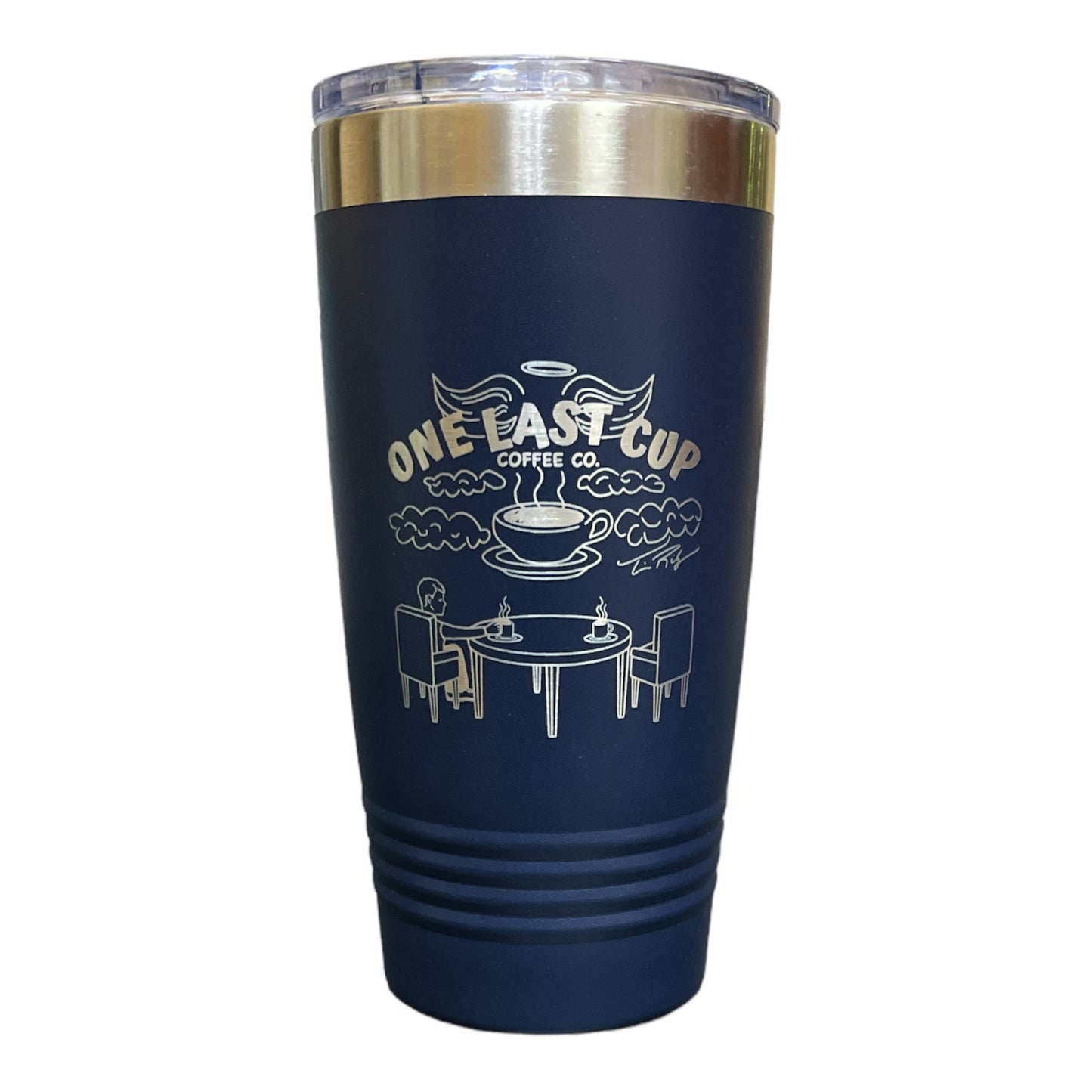 One Last Cup Logo Tumbler - Navy